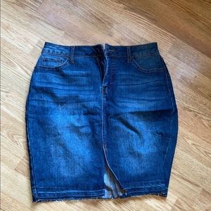 Jean mini denim skirt